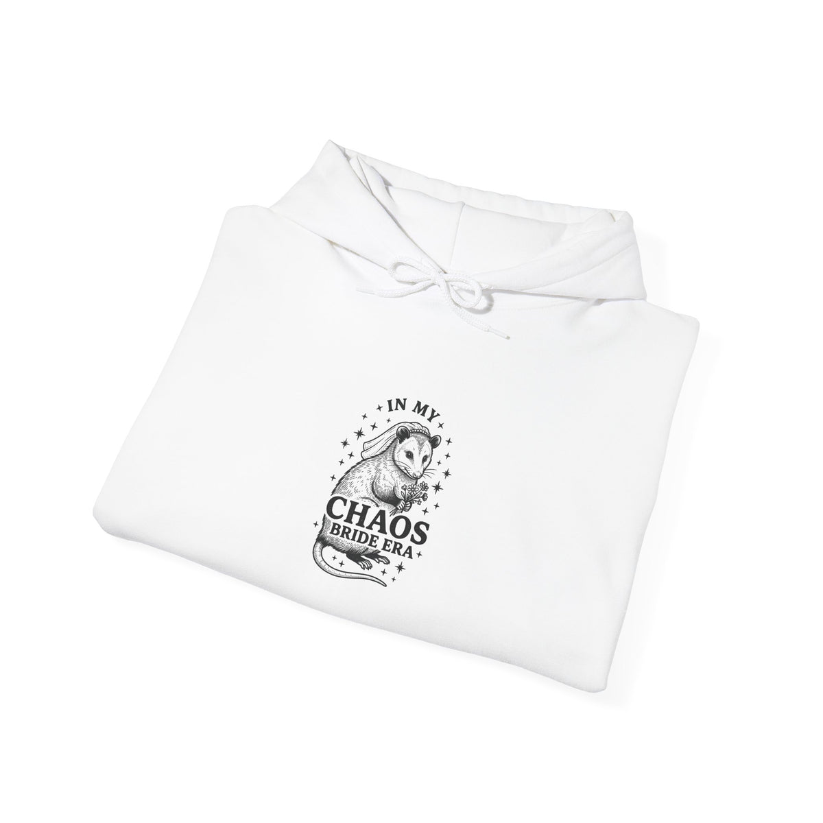 Chaos Bride Hoodie | Engaged Era Slogan, Bridal Script Retro Style
