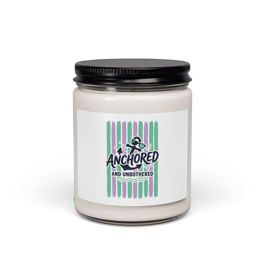 Anchored and Unbothered Candle, Soy Jar Candle | Nautical Cruise Vibes