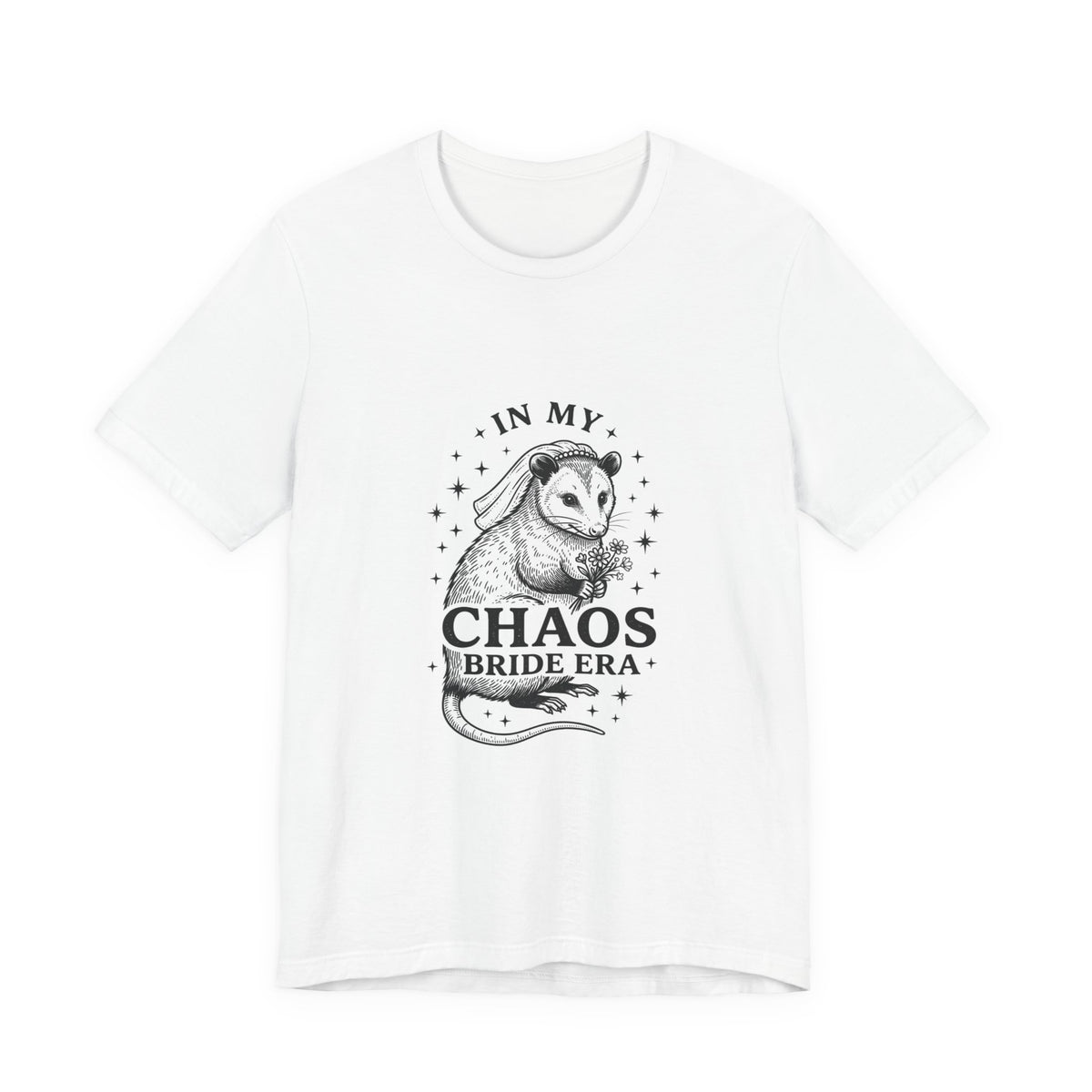 Chaos Bride Era Tee | Engaged Bride Slogan, Vintage Script Wedding Shirt