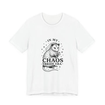 Chaos Bride Era Tee | Engaged Bride Slogan, Vintage Script Wedding Shirt