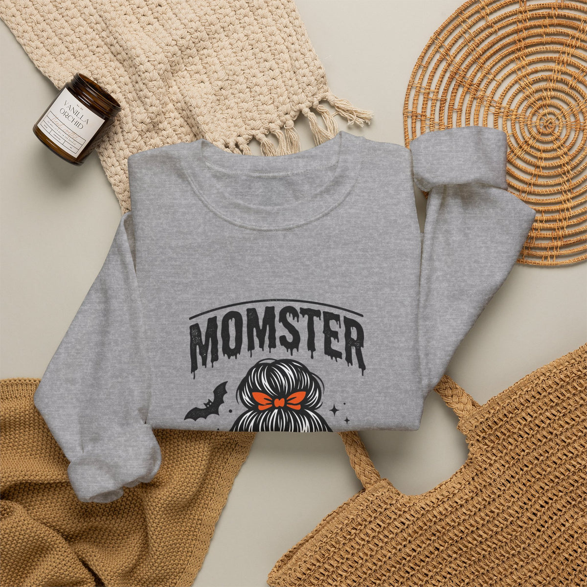 Momster Skull Momcrew Sweatshirt | Halloween momster, spooky season