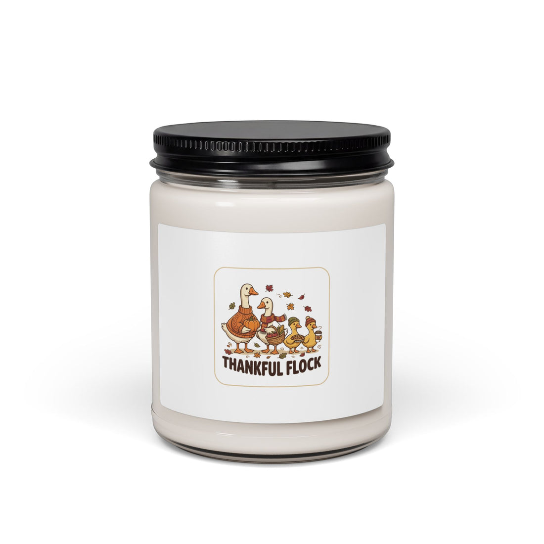 Thankful Flock Turkey Candle | Thanksgiving soy candle, pumpkin spice