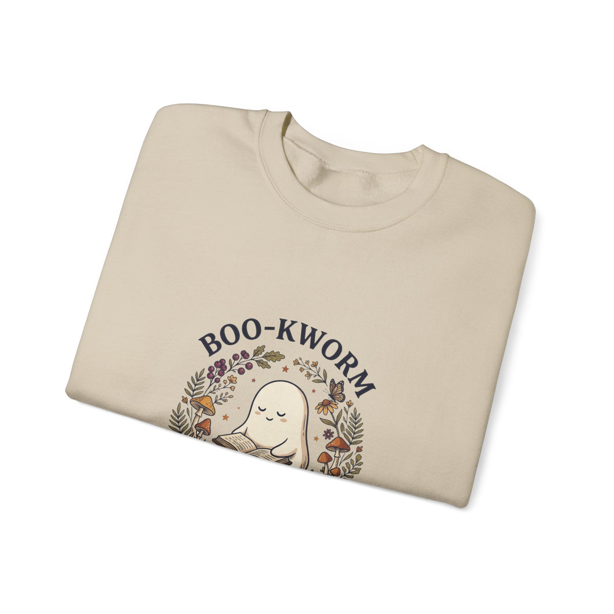 Boo-Kworm Botanica Sweatshirt | Spooky Reader, Cozy Halloween Bookish