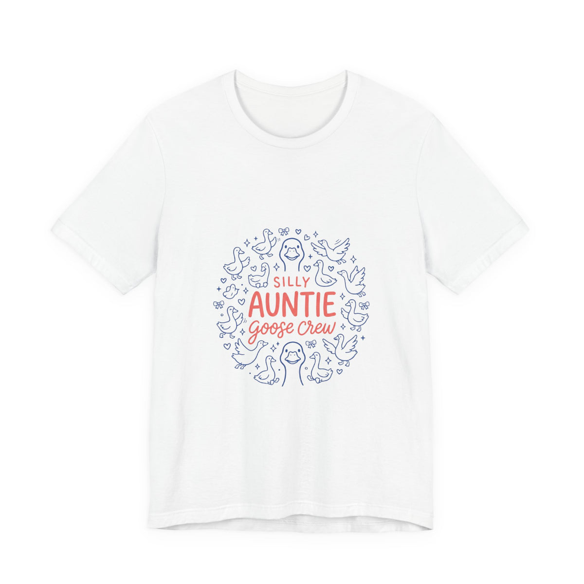 Silly Auntie Goose Crew T-Shirt | Auntie Apparel, New Aunt Tee