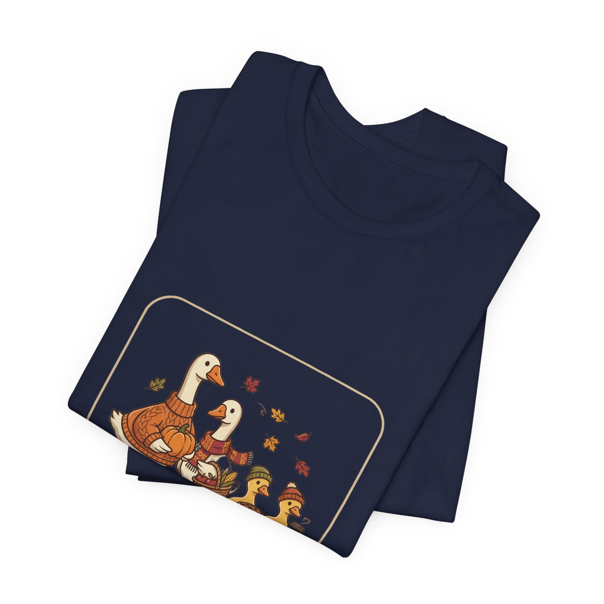 Thankful Flock Turkey Family Tee | Thanksgiving, Harvest Autumn Shirt