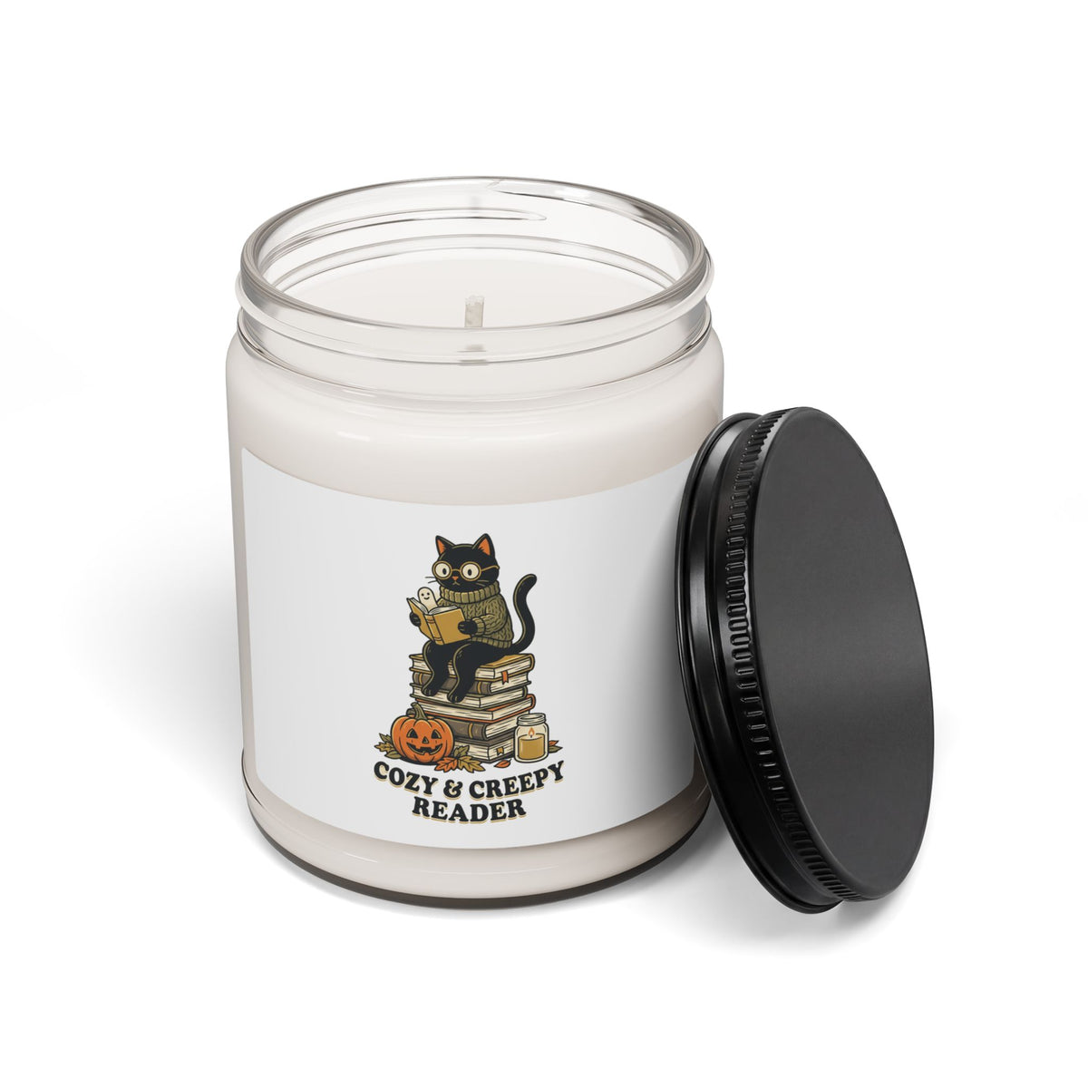 Cozy & Creepy Reader Candle | Soy Candle, Spooky Reader Halloween