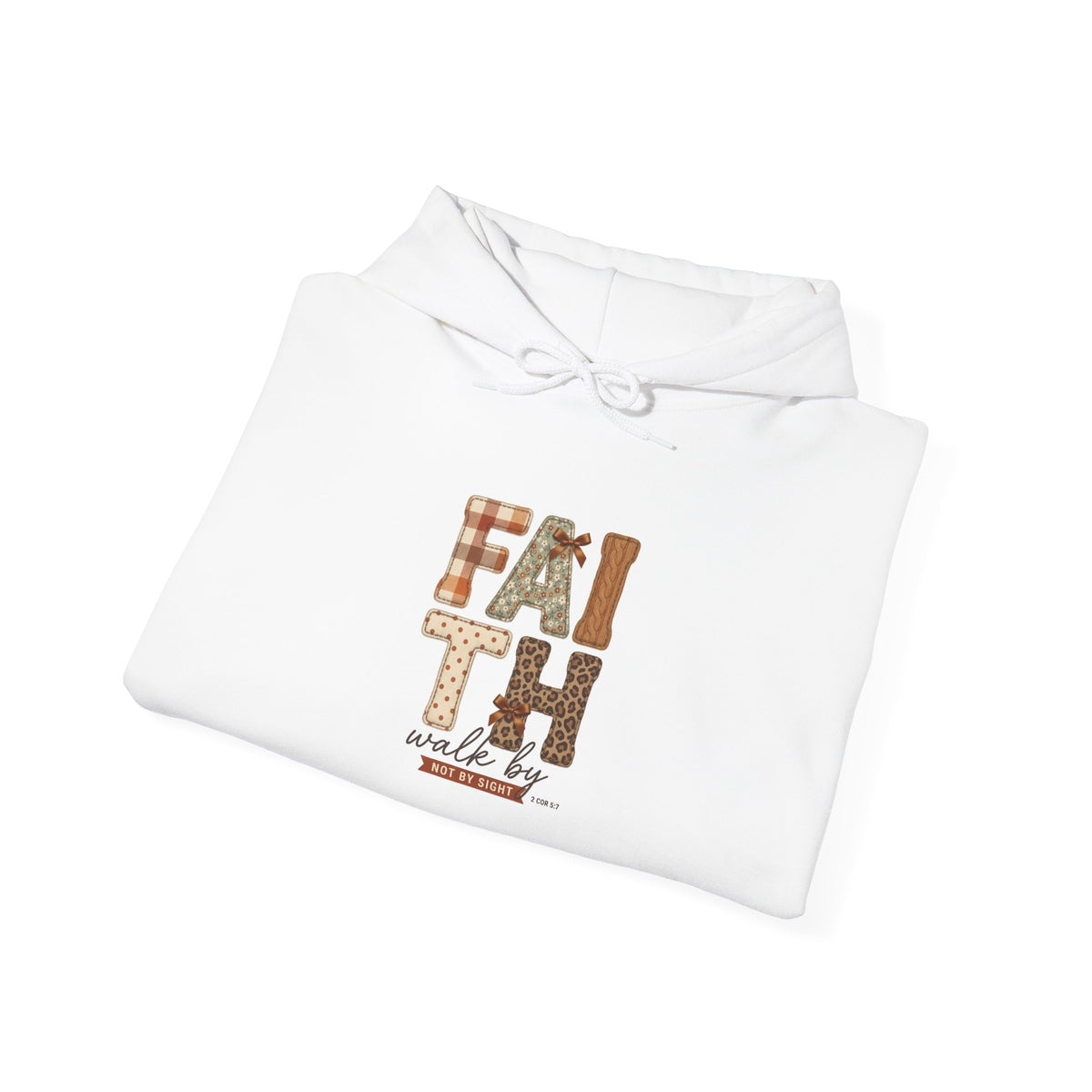 Faith in Autumn Hoodie | Christian Fall Scripture, Leaves & Pumpkin Design