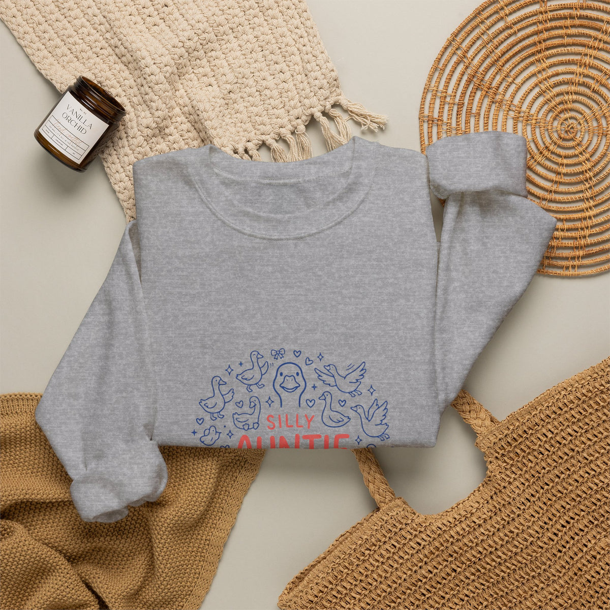 Silly Auntie Crewneck Sweatshirt | Auntie Apparel, New Aunt Pullover