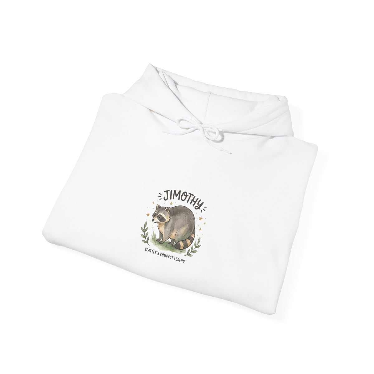 Seattle Raccoon Illustration Hoodie | Jimothy-Inspired Viral Raccoon, Wholesome Meme Style