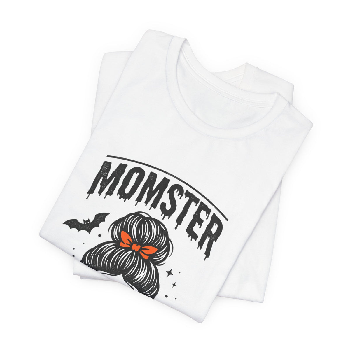 Momster Skull Momster Tee | Halloween mom, bats & spooky lettering