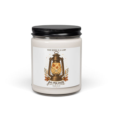 Your Word Is a Lamp Soy Candle | Christian Autumn, Psalm 119:105