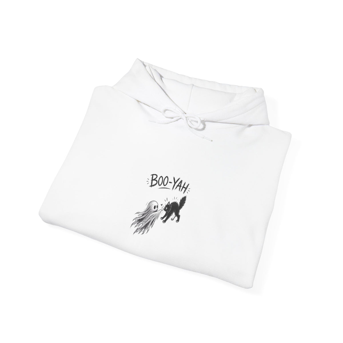 Hoodie — Boo-Yah Black Cat Halloween Graphic