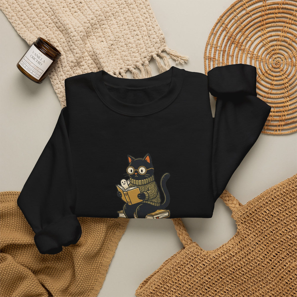 Cozy & Creepy Reader Sweatshirt | Spooky Reader Halloween Bookish