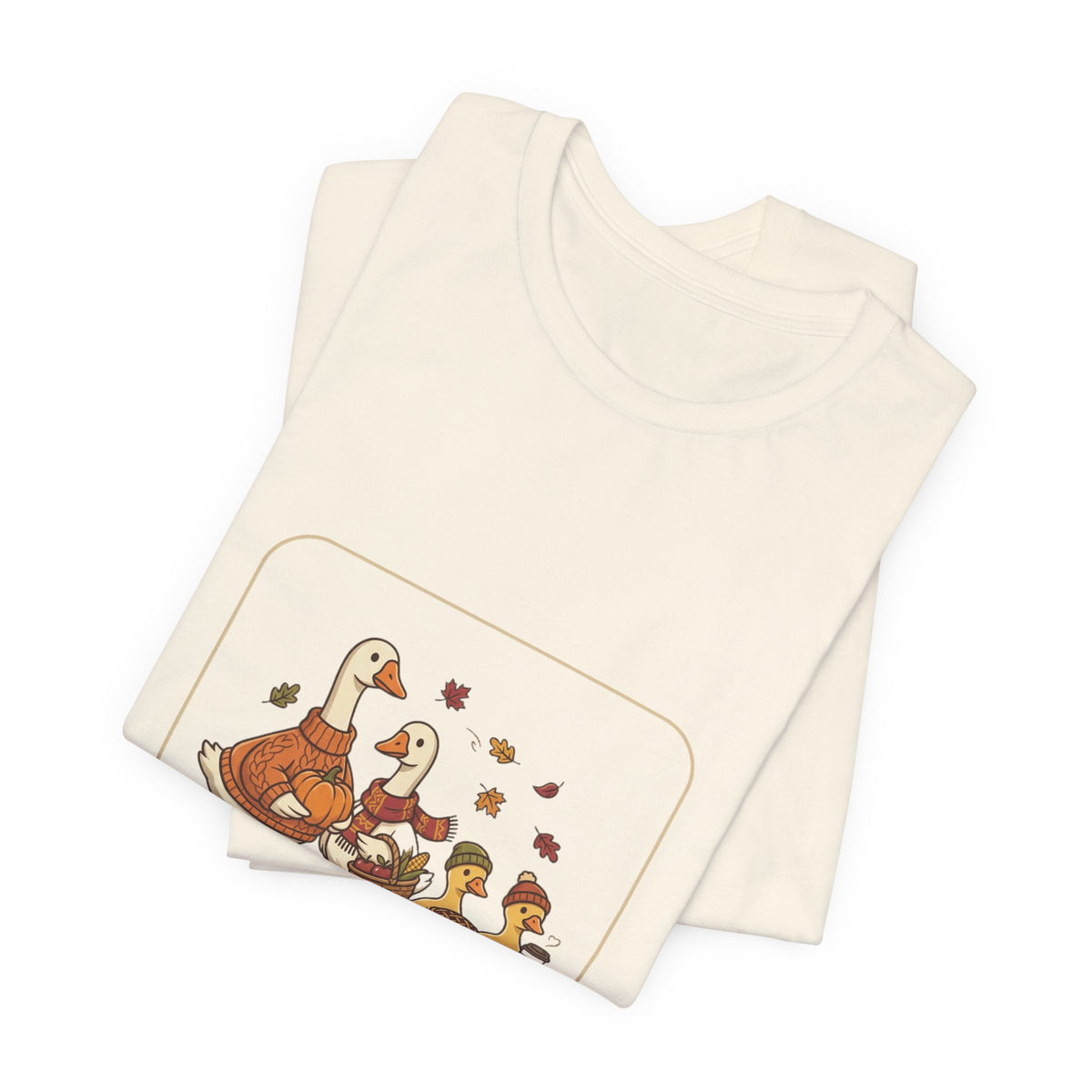 Thankful Flock Turkey Family Tee | Thanksgiving, Harvest Autumn Shirt
