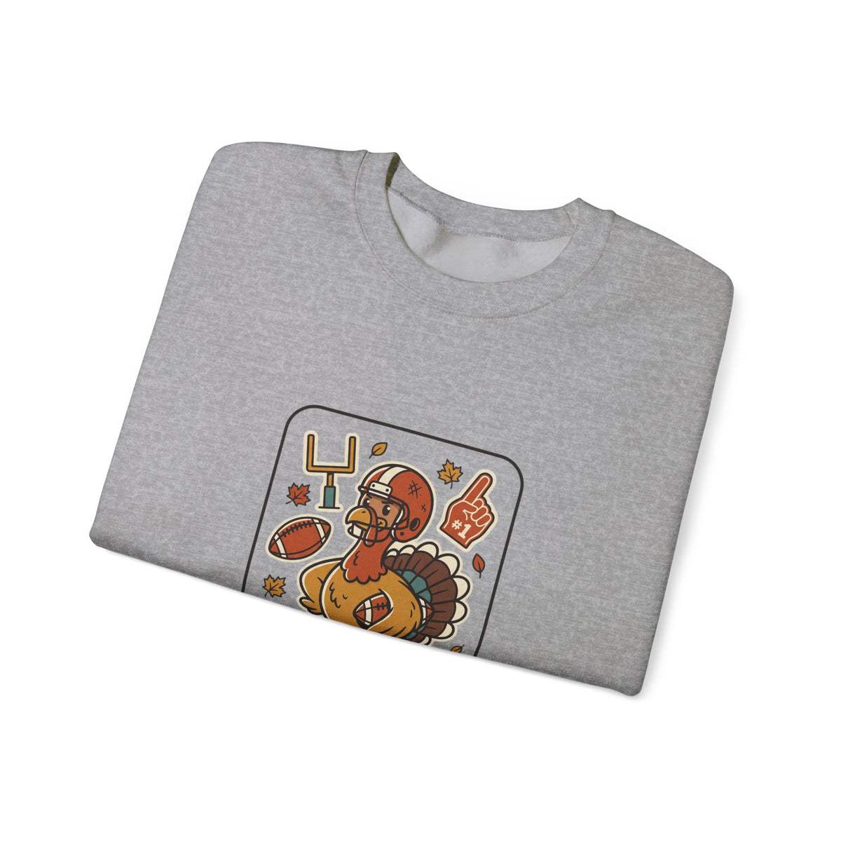 Turkey Bowl MVP Sweatshirt | Thanksgiving Football, Pumpkin & Fall Leaves