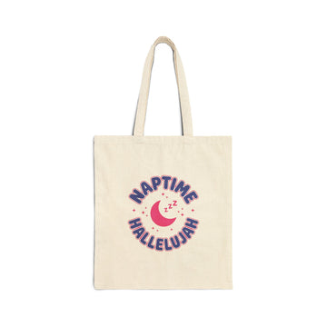 Naptime Hallelujah Tote | Cotton Canvas, Faith & Mom Humor