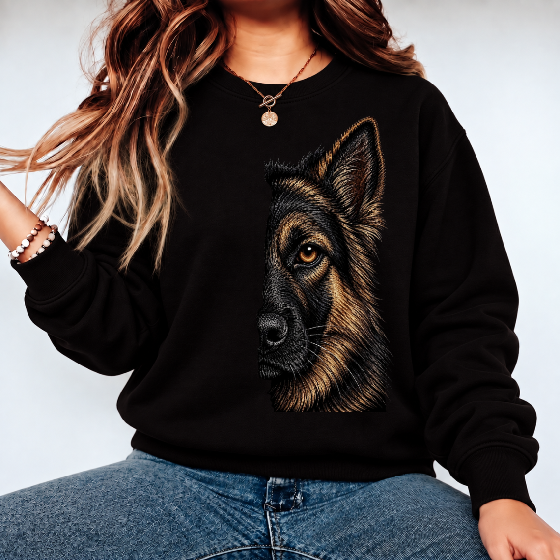 German Shepherd Dog Embroidery Design