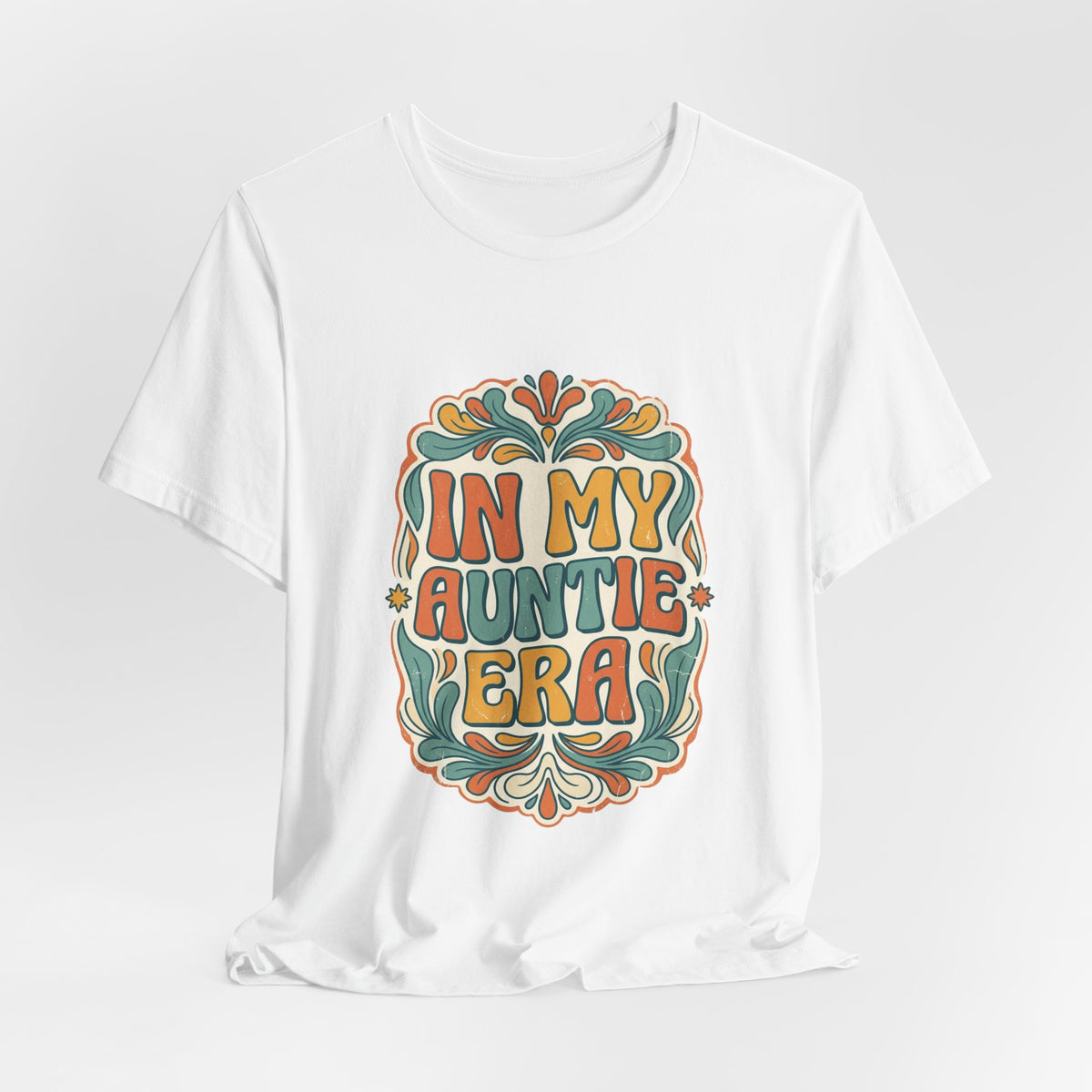 In My Auntie Era T-Shirt | Retro Floral Auntie Tee, New Aunt Apparel