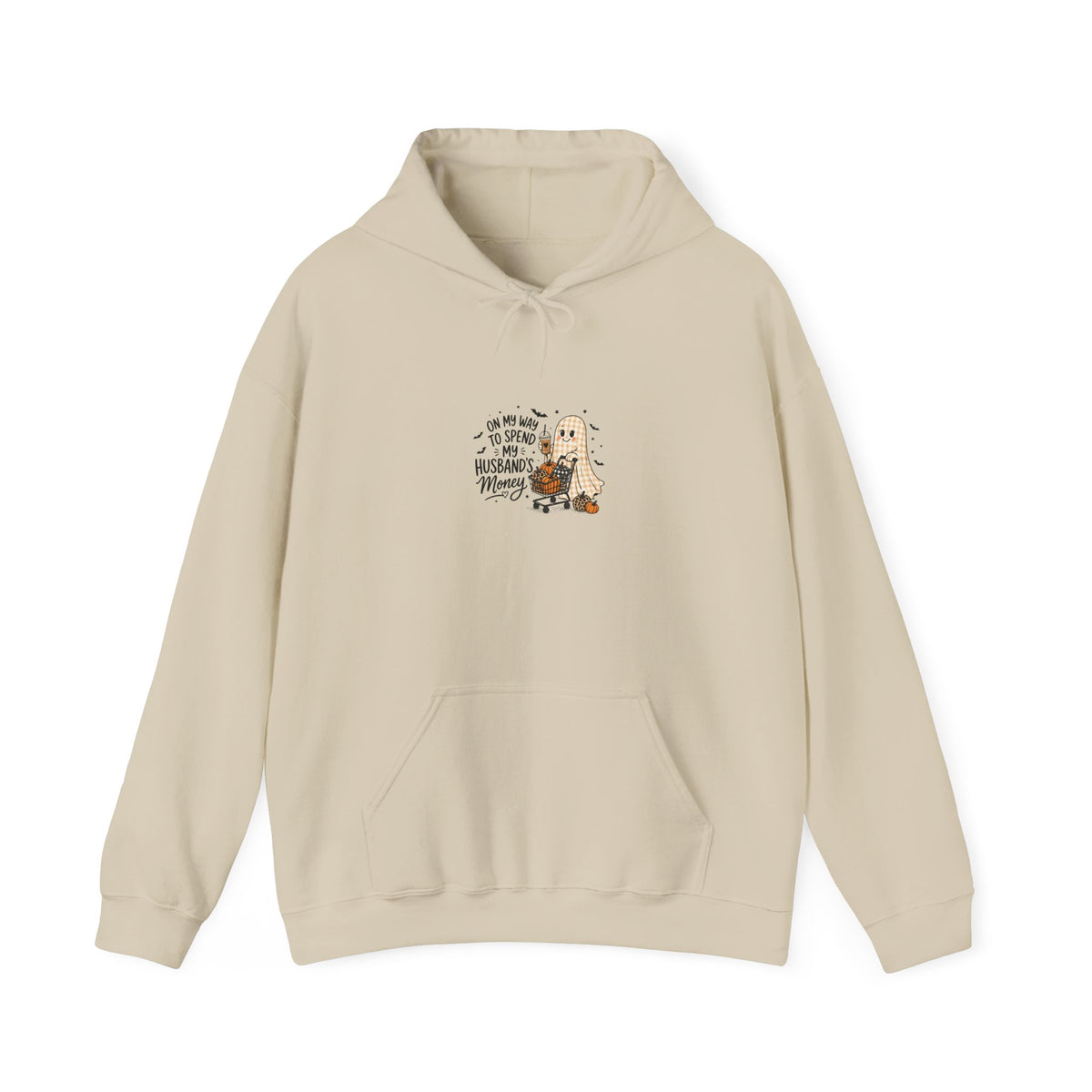 Halloween Dog Ghost Hoodie — "Trick or Treat?" Graphic Pullover