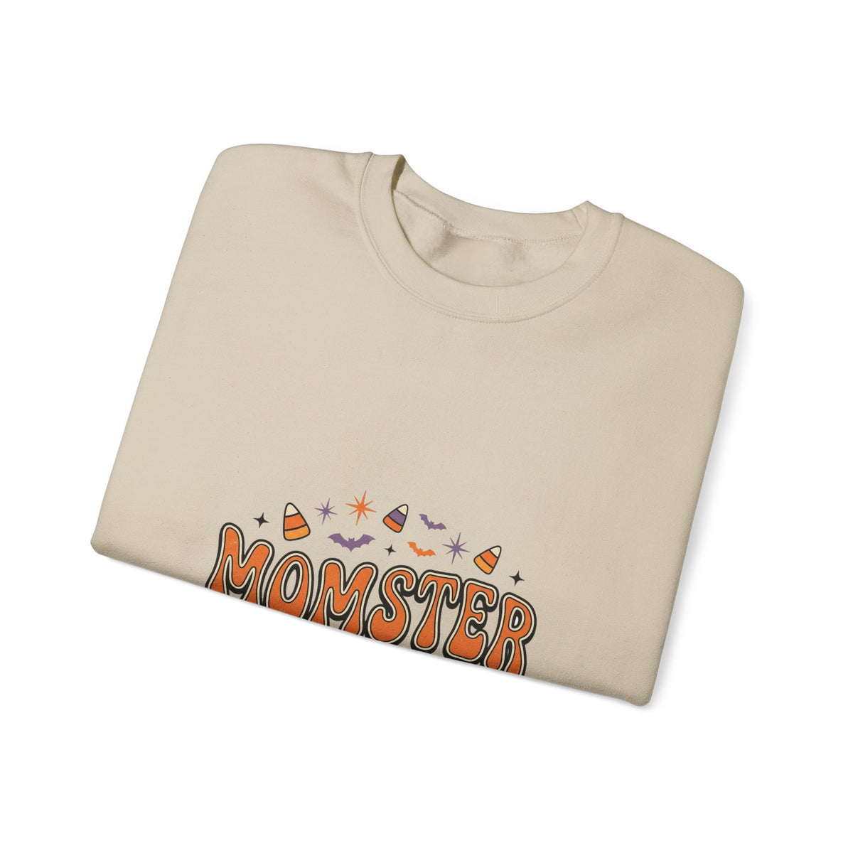 Momster Boo Crew sweatshirt | Halloween mom pullover, spooky lettering
