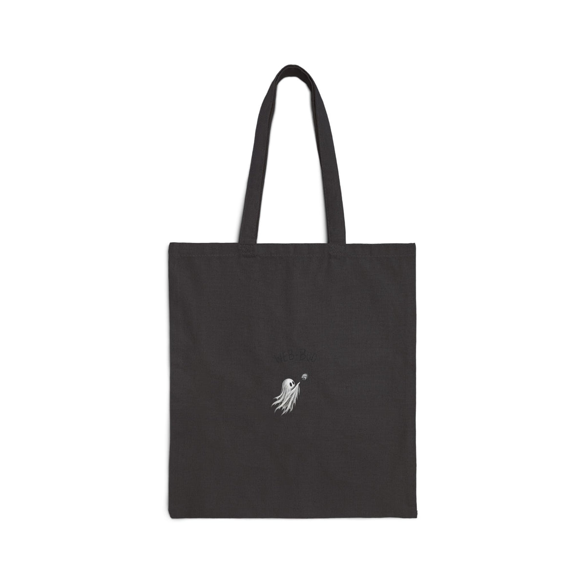 Tote Bag — Cute ‘Wee Boo’ Ghost Cotton Canvas Tote