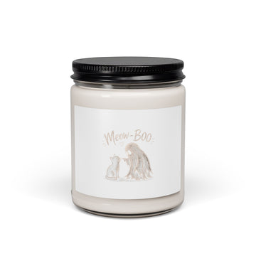 Mew-Boo Soy Candle — 9oz Scented Jar for Cat Lovers