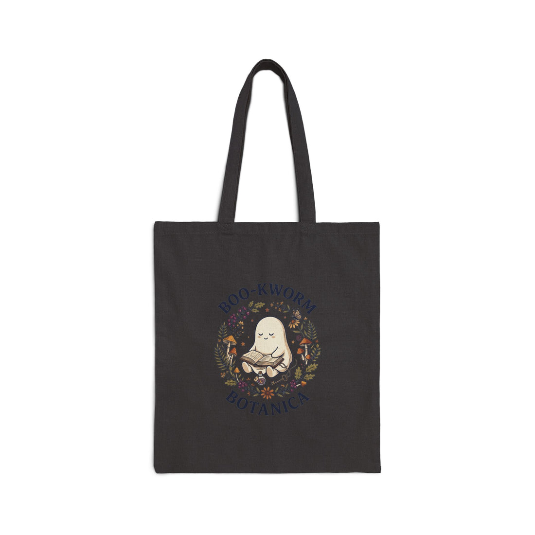 Boo‑worm Botanica Tote | Spooky Reader, Halloween Bookish Tote