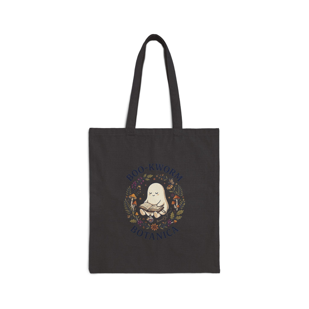 Boo‑worm Botanica Tote | Spooky Reader, Halloween Bookish Tote