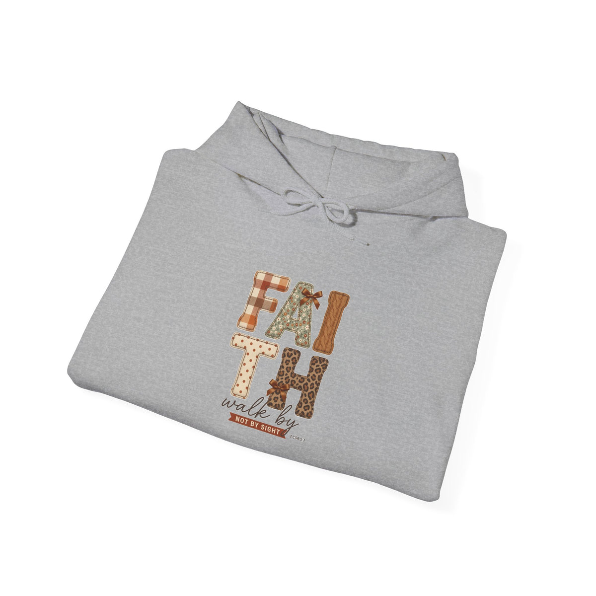 Faith in Autumn Hoodie | Christian Fall Scripture, Leaves & Pumpkin Design