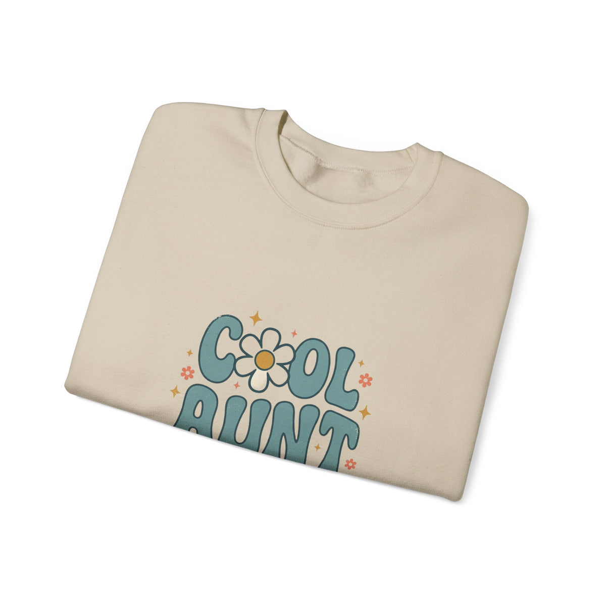 Cool Aunt Committee Sweatshirt | Auntie Apparel, Retro Daisy Graphic