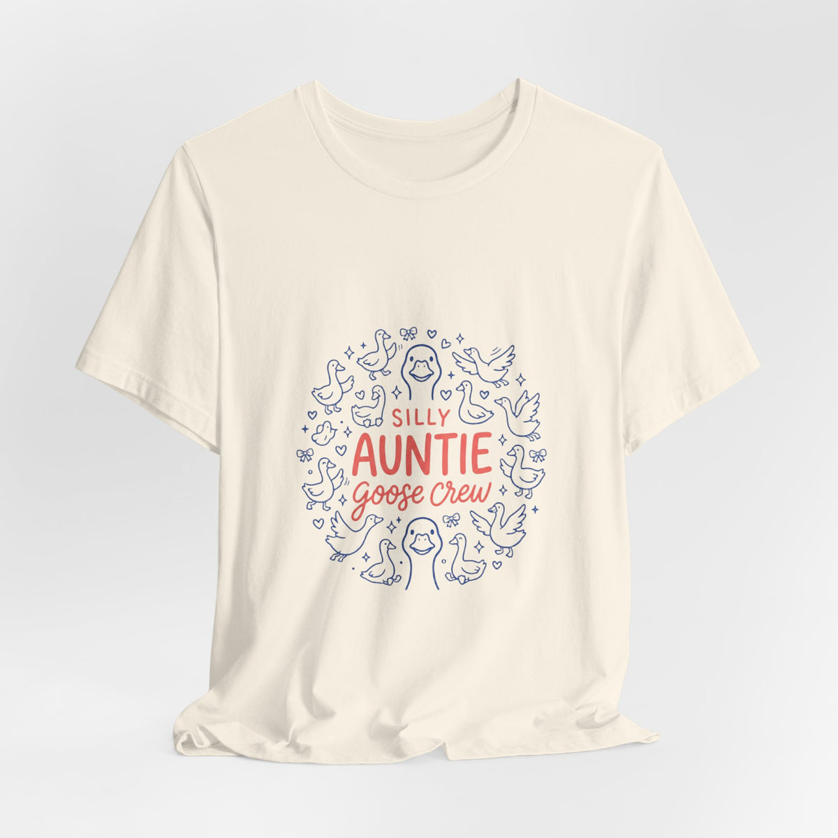 Silly Auntie Goose Crew T-Shirt | Auntie Apparel, New Aunt Tee