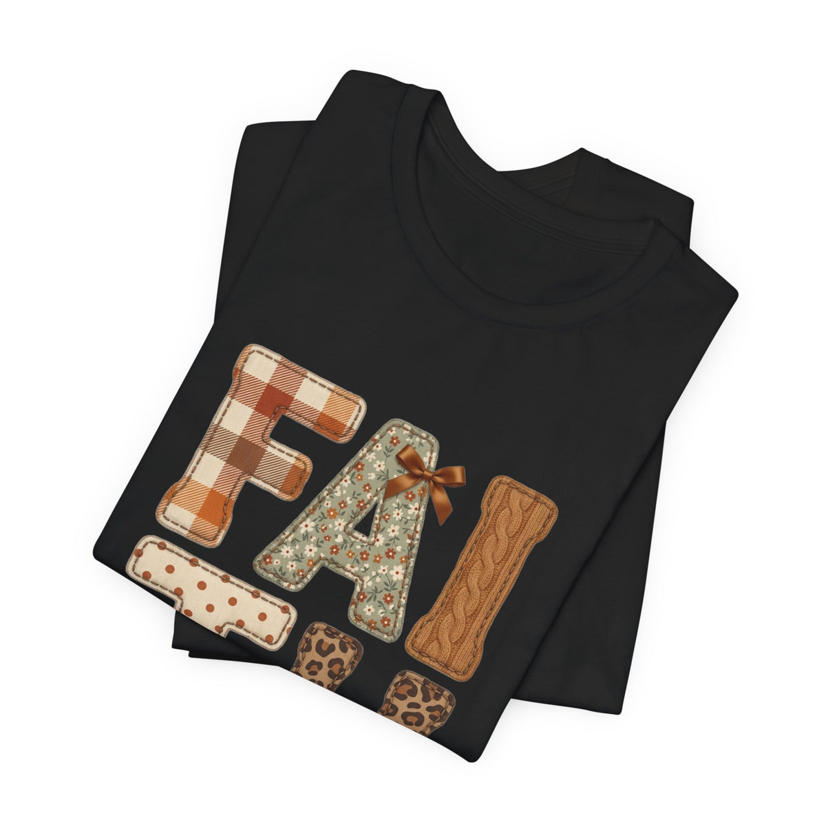 FAITH Fall Plaid Pumpkin Tee | Christian Autumn scripture tee