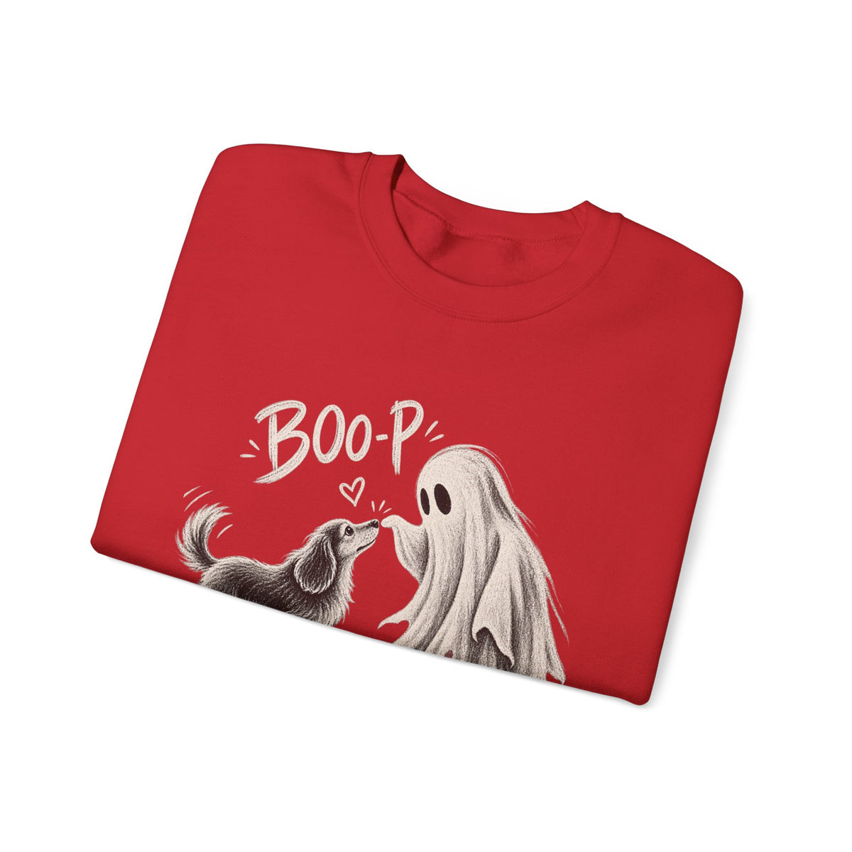 Halloween Ghost & Dog "Boop" Crewneck Sweatshirt