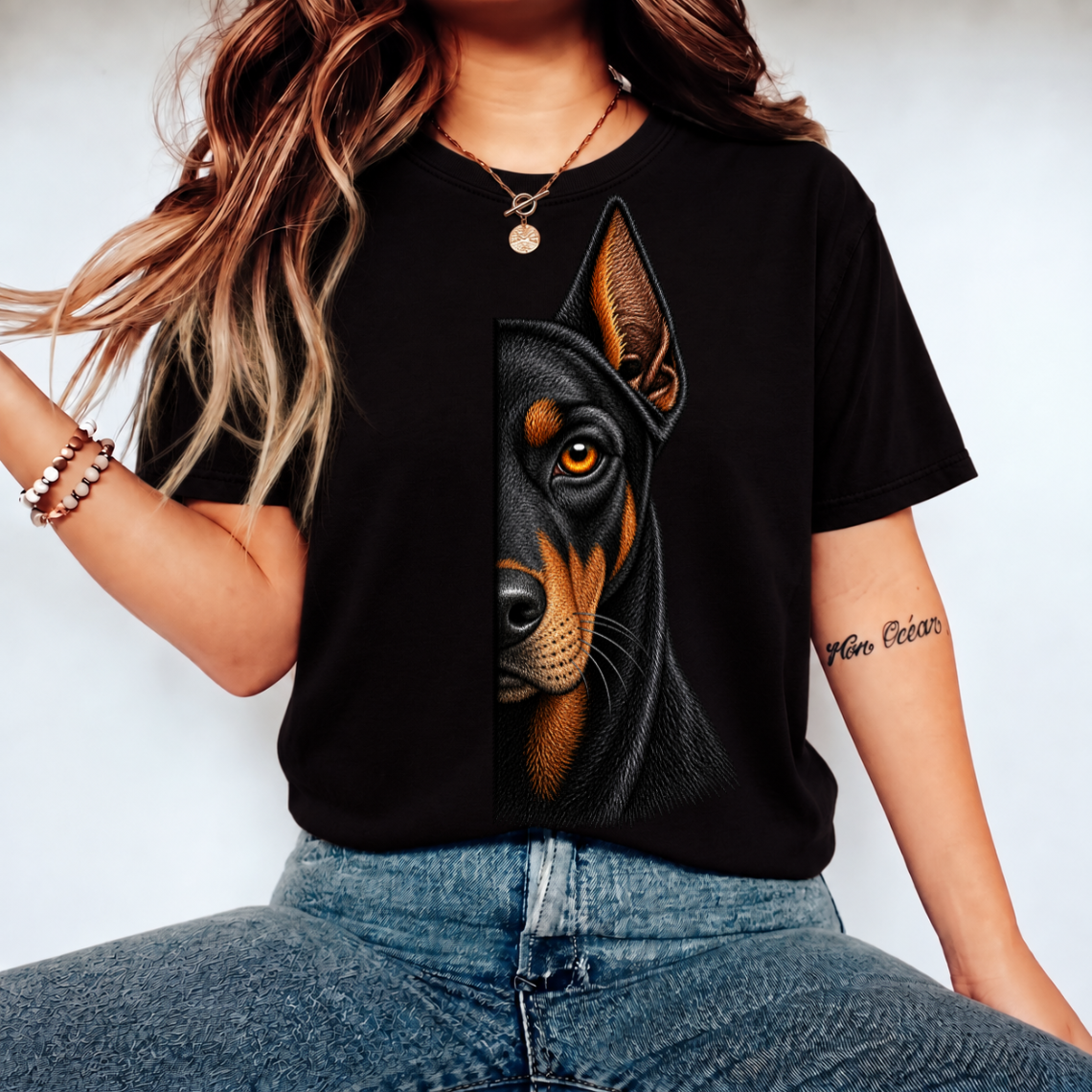 Doberman Dog Embroidery Design