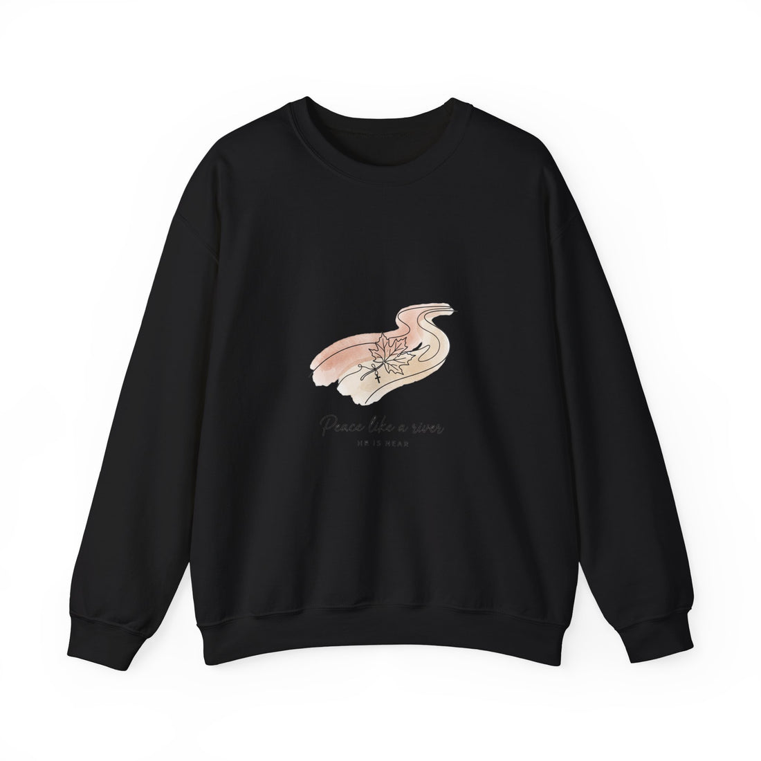 Peace Like a River Sweatshirt | Christian Autumn, Scripture Comfort