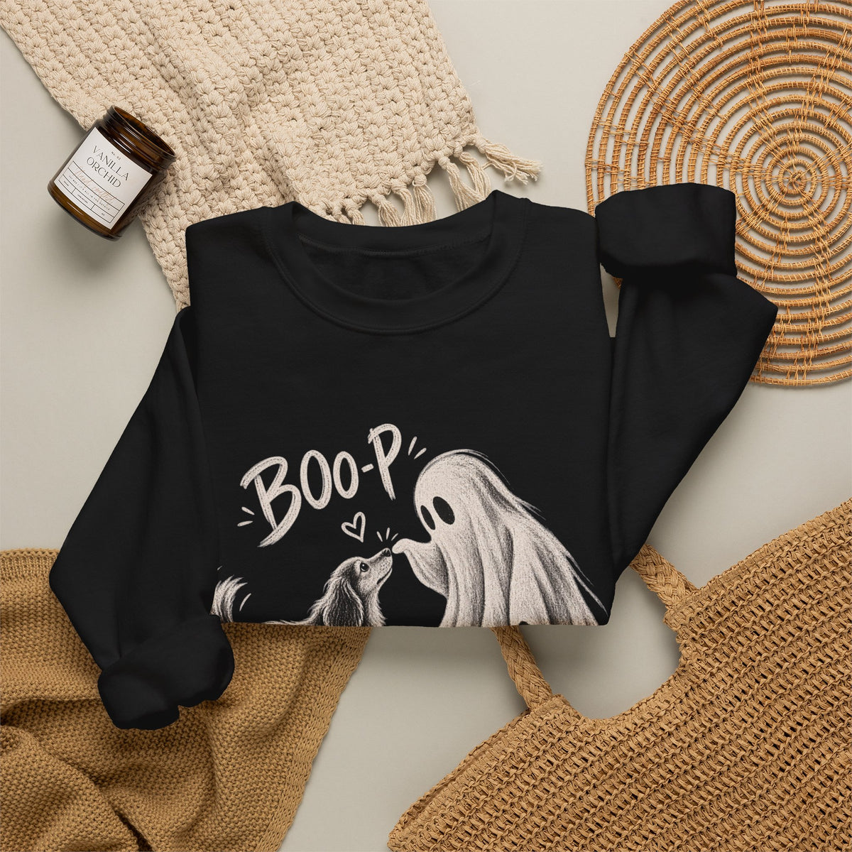 Ghost Dog "Boop" Sweatshirt – Cute Halloween Crewneck
