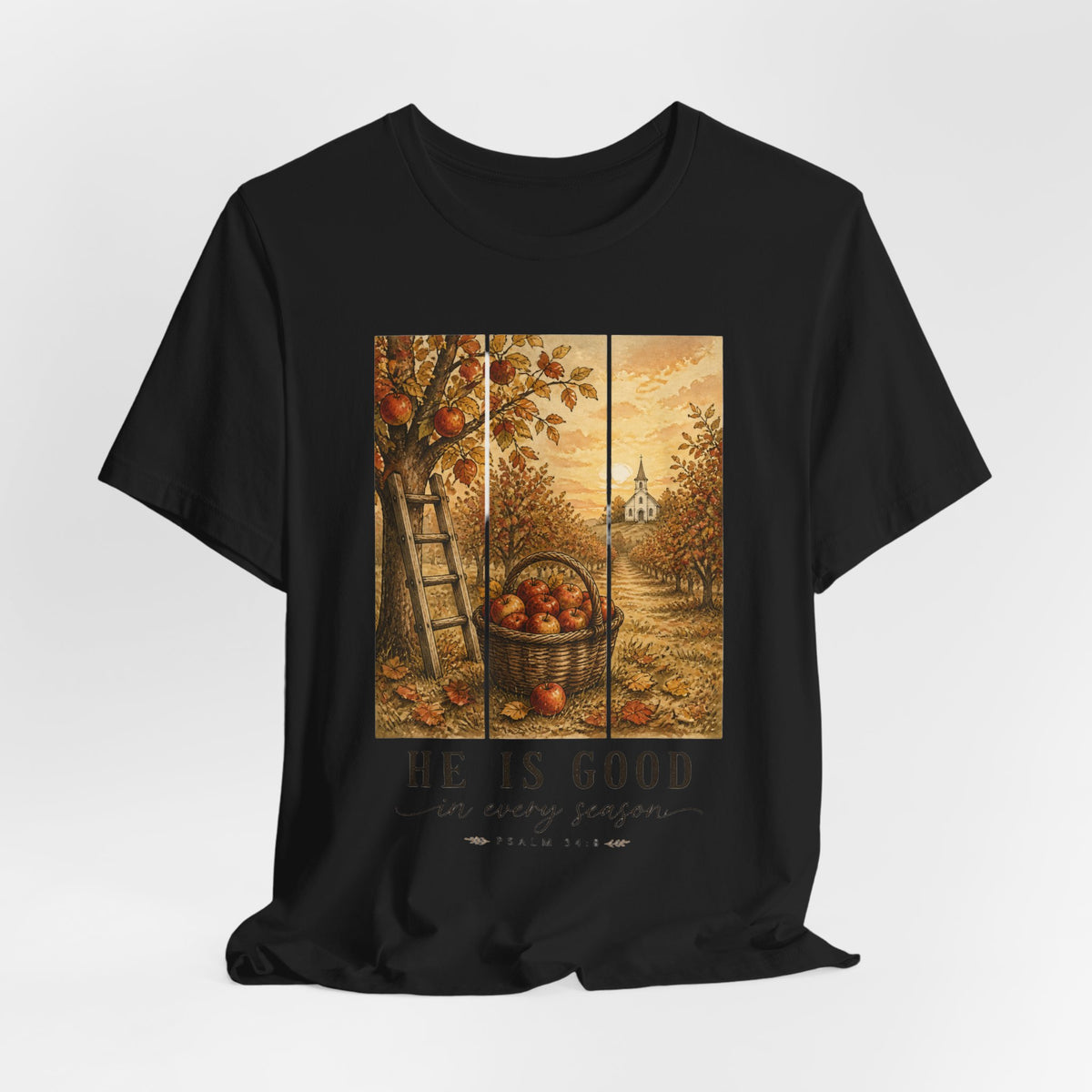 He Is Good Every Season Tee | Christian Autumn, Fall Leaves