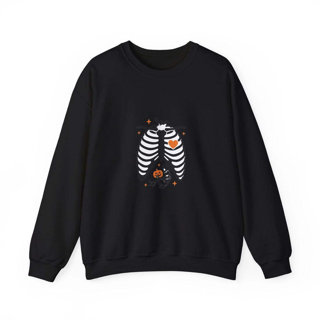 Skeleton Ribcage Crewneck Sweatshirt | Matching Halloween Family Shirt