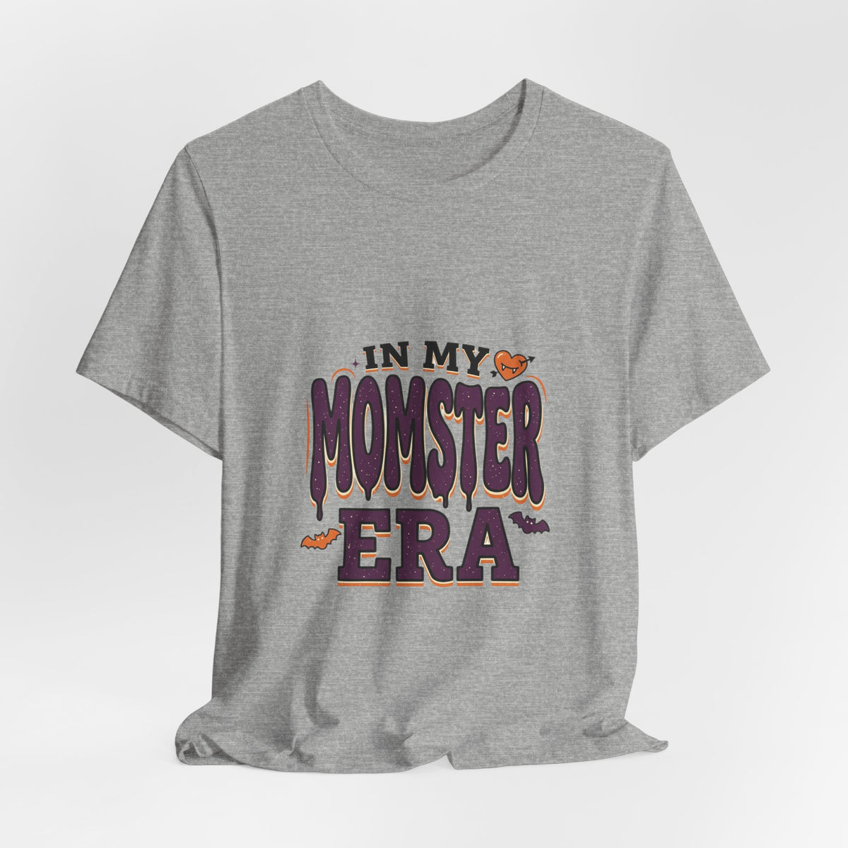 In My Momster Era T-Shirt | Halloween Momster, Drip Lettering, Bats