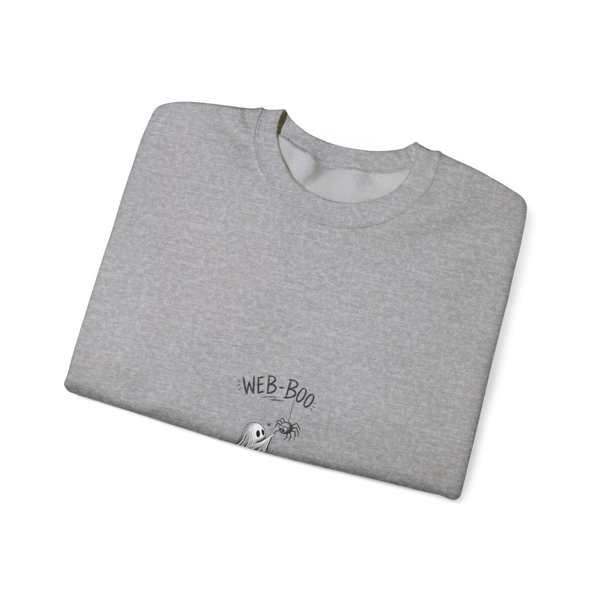 Ghost & Spider web sweatshirt — "Wee-Boo" Cute Halloween Crewneck