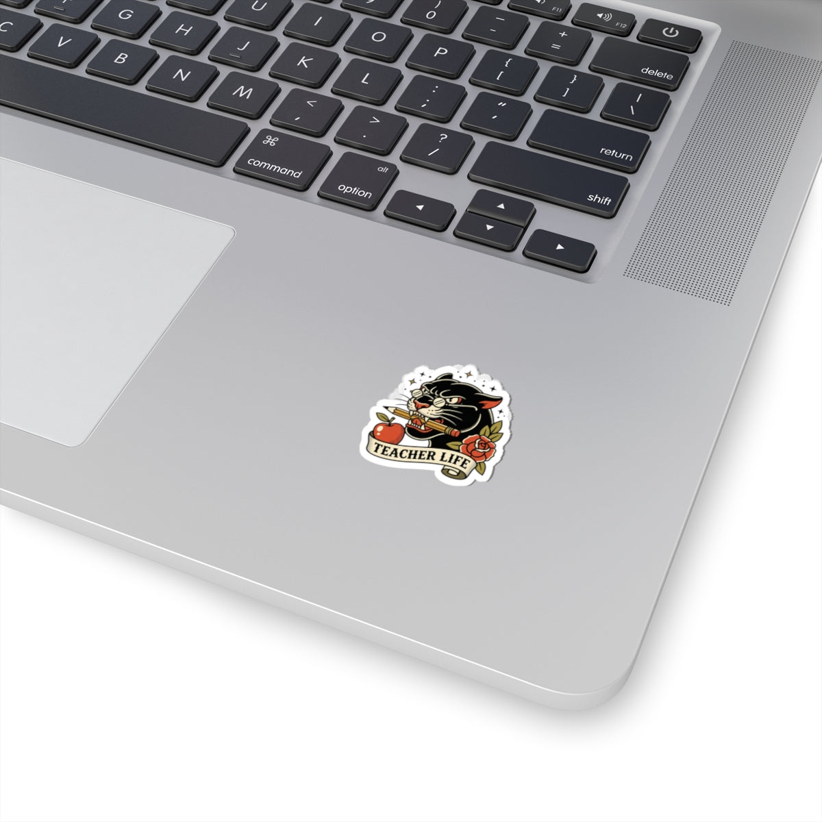 Teacher Life Panther Sticker | Traditional Tattoo Flash, Floral Banner