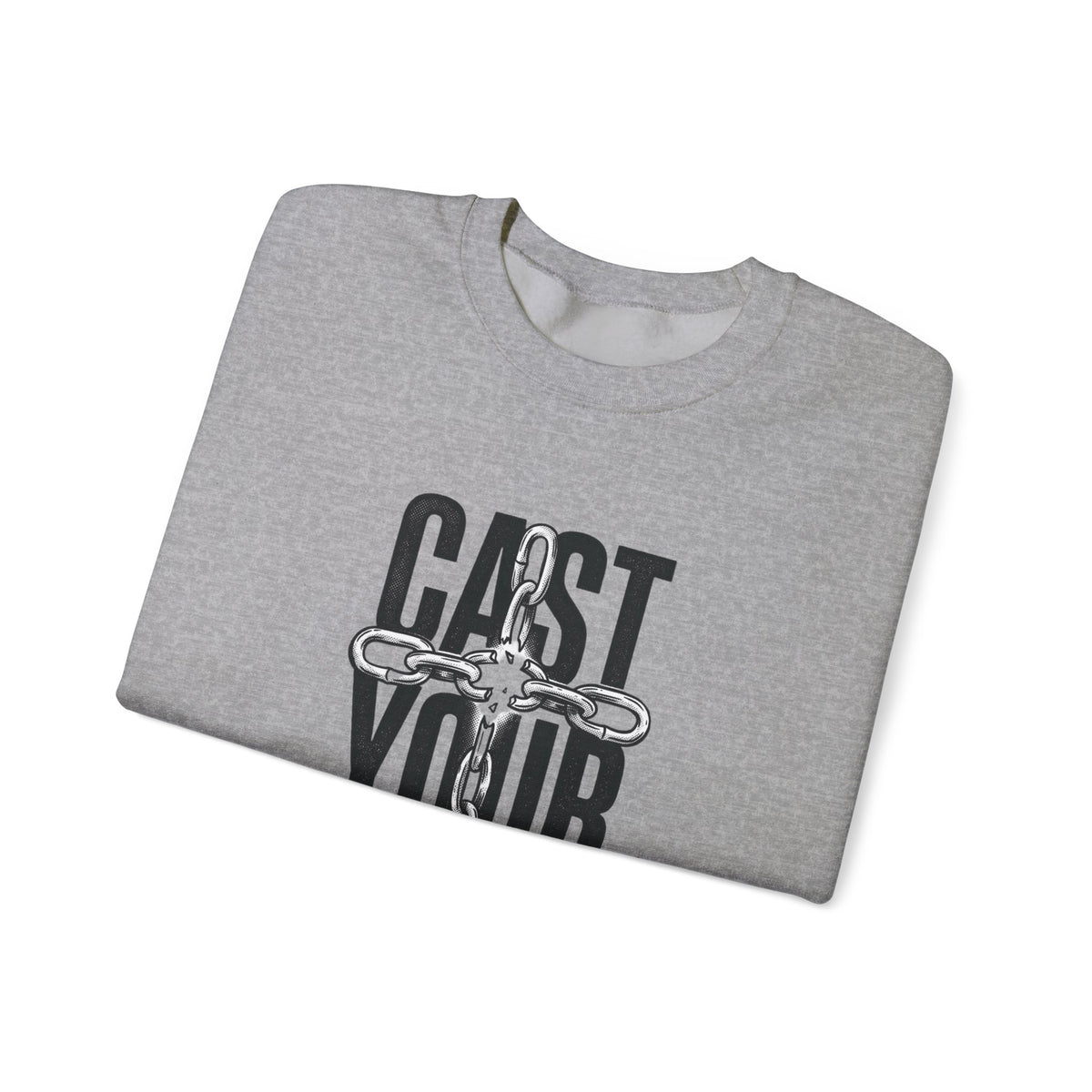 Cast Your Cares Sweatshirt | Christian Streetwear, Scripture Graphic