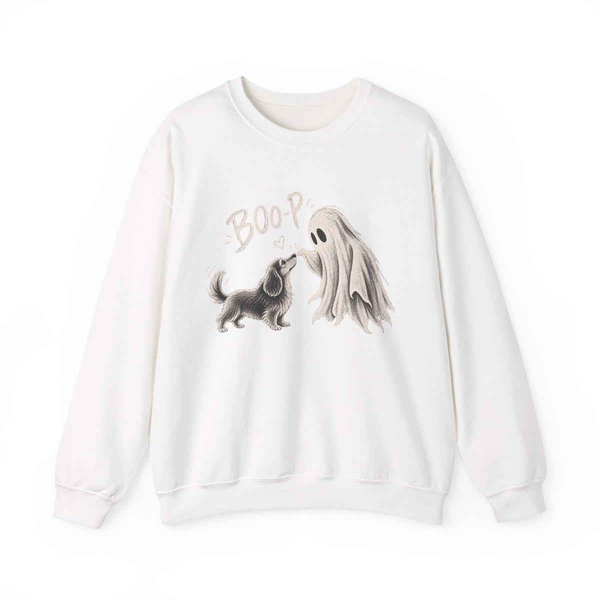 Halloween Ghost & Dog "Boop" Crewneck Sweatshirt