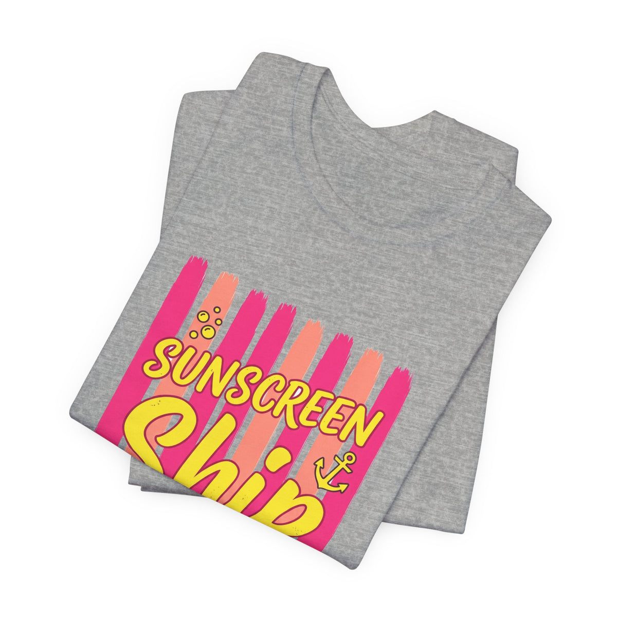 Sunscreen Ship Repeat Tee | Cruise Vacation Shirt, Nautical Tropical