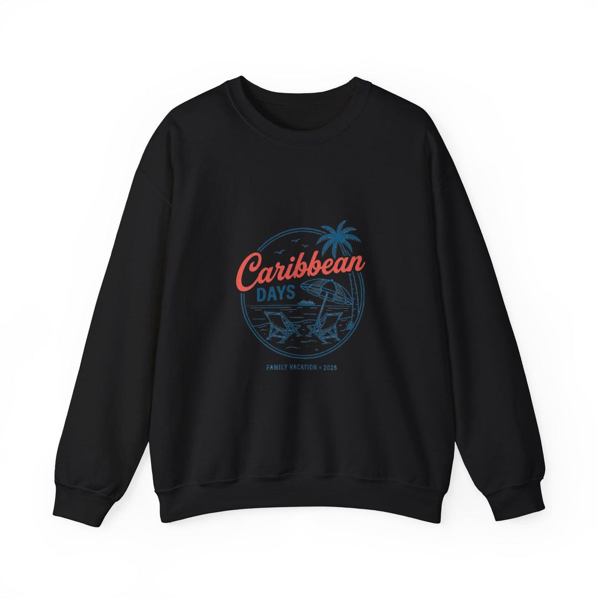 Caribbean Days Tropical Cruise Sweatshirt | Nautical Palm Beach Vibes