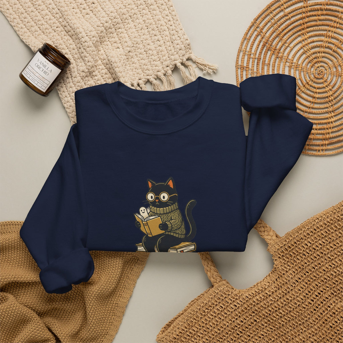 Cozy & Creepy Reader Sweatshirt | Spooky Reader Halloween Bookish