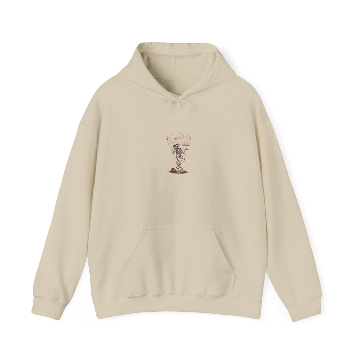 Hoodie — Tiny Bonsai Skull Design (Skull & Flowers)