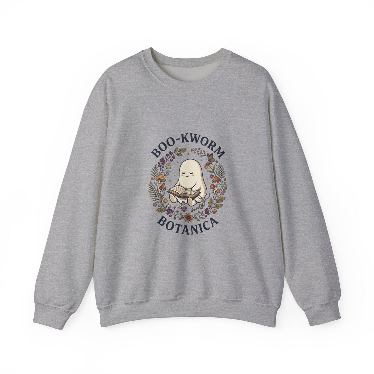 Boo-Kworm Botanica Sweatshirt | Spooky Reader, Cozy Halloween Bookish