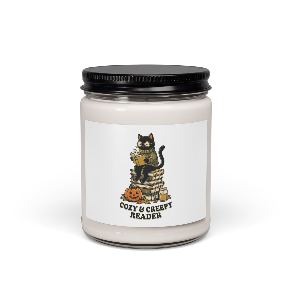 Cozy & Creepy Reader Candle | Soy Candle, Spooky Reader Halloween