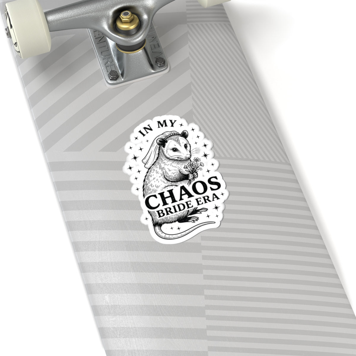 In My Chaos Bride Era Sticker | Kiss-Cut Bride Slogan Sticker